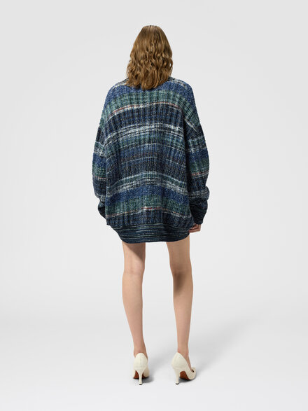 Oversized cardigan, Blue - DS26WM05BC006IS91SX