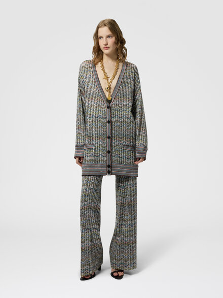 Oversized cardigan, Multicoloured  - DS26WM0NBC006DSMSPW