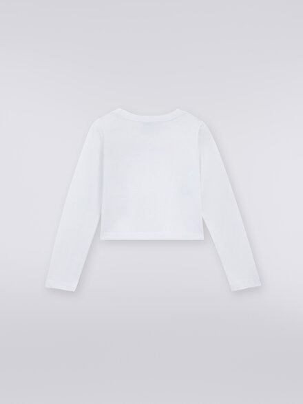 Cotton crew-neck T-shirt, White  - KS23WL0PBV00EPS019E