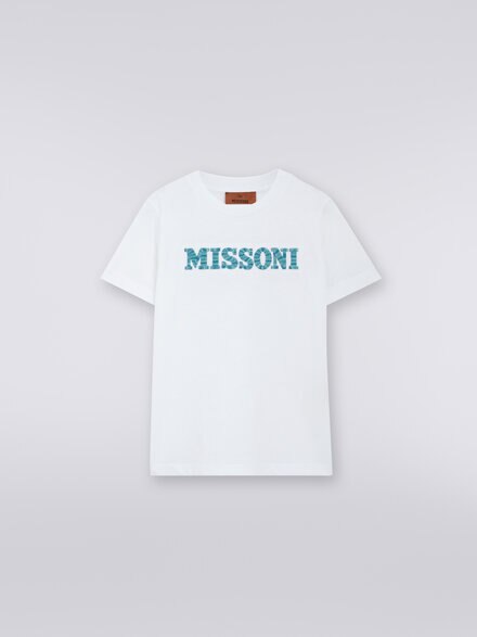 Cotton crew-neck T-shirt, Multicoloured  - KS23WL0RBV00EOS019C