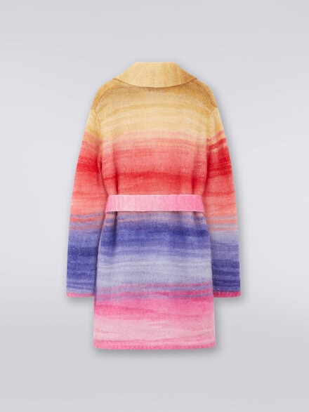 Mohair and alpaca blend cardigan, Multicoloured  - KS23WM08BV00EPSM923
