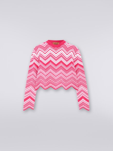 Viscose blend sweater, Pink   - KS23WN0ABV00EPS30CJ