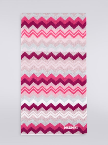 Wool zigzag scarf , Multicoloured  - KS23WS09BV00E0SM923