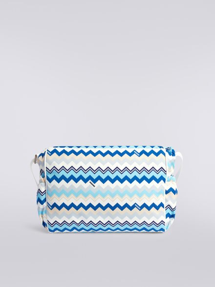 Zigzag nylon shoulder bag, Multicoloured  - KS23WX00BV00E3S72D1