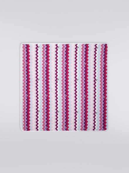 Zigzag cotton blend blanket, Multicoloured  - KS23WZ00BV00E3SM96I