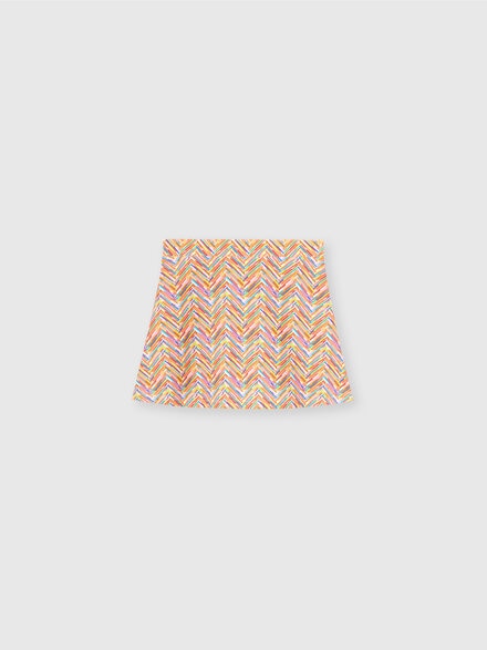 Zigzag print sarong cover-up, Multicoloured  - KS25SQ00BV00HMSM923