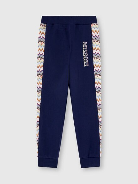 Sweatpants in pure cotton, Multicoloured  - KS25WI01BV00IGS72O7