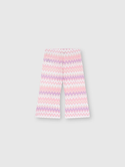 Leggings in cotone, Bianco & Rosa - KS25WI03BV00IFS019I