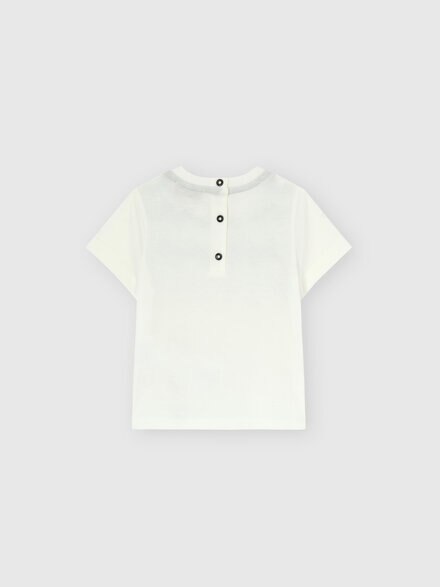 T-shirt in pure cotton, White  - KS25WL01BV00IGS019G