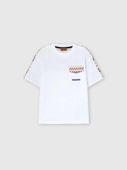 T-shirt in pure cotton, Multicoloured  - KS25WL04BV00IGS019C