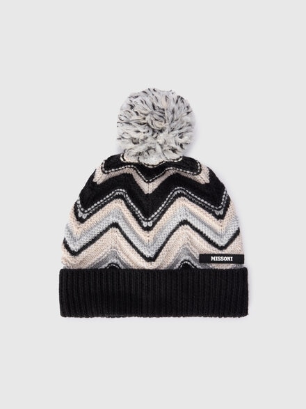 Hat in pure wool, Multicoloured  - KS25WS01BV00IGS91R8