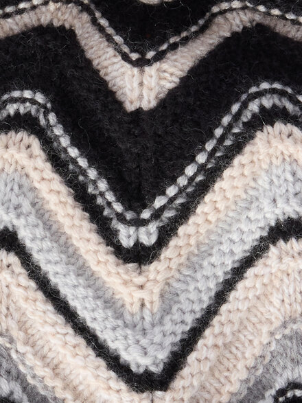 Hat in pure wool, Multicoloured  - KS25WS01BV00IGS91R8