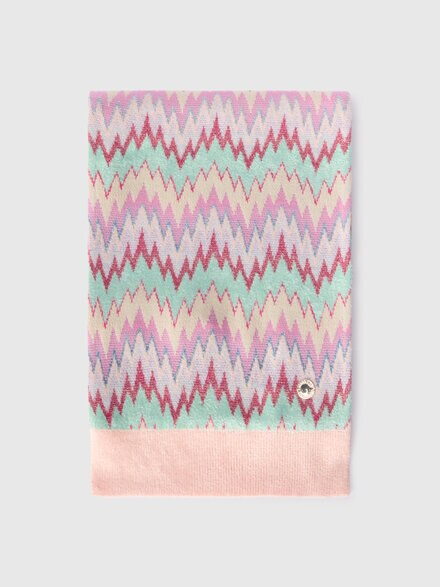 Scarf in cotton and viscose, Multicoloured  - KS25WS03BV00IFSM9RW