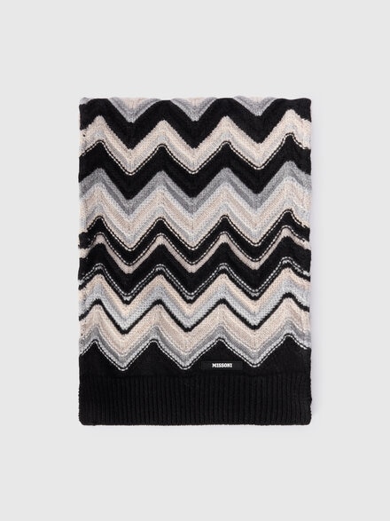 Scarf in pure wool, Multicoloured  - KS25WS04BV00IGS91R8