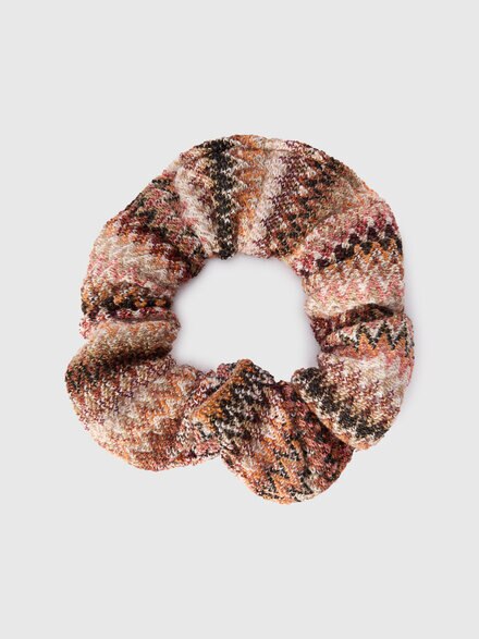 Viscose zigzag scrunchie, Multicoloured  - KS25WS05BV00IFS01CW