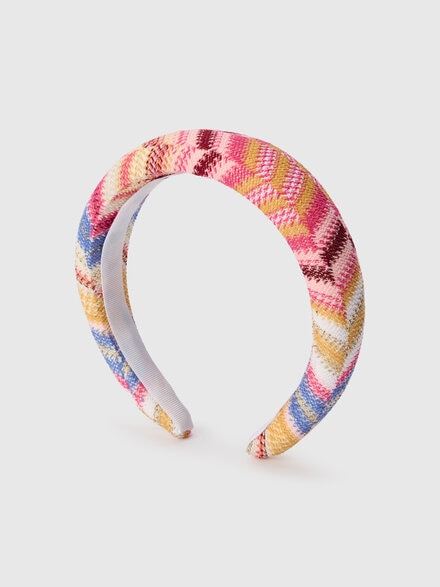 Diadema en mezcla de viscosa y lamé, Multicolor  - KS25WS07BV00IXSM923