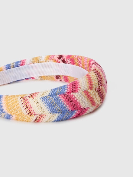 Diadema en mezcla de viscosa y lamé, Multicolor  - KS25WS07BV00IXSM923