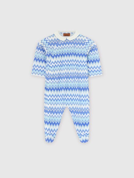 3-piece set in pure cotton, White & Blue - KS25WU01BV00IGS72KG