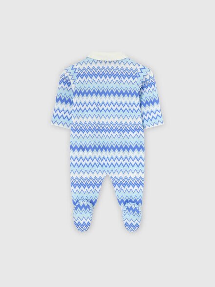 3-piece set in pure cotton, White & Blue - KS25WU01BV00IGS72KG