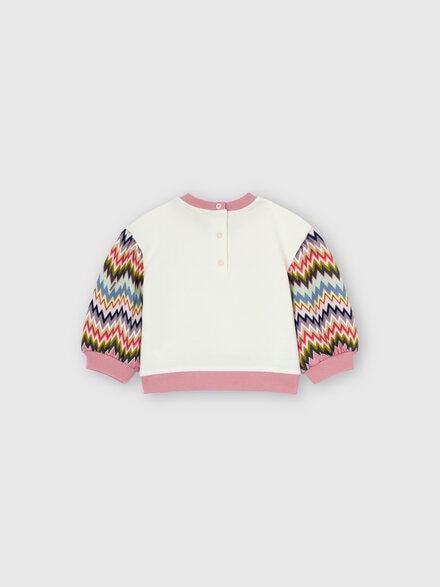 Cotton crewneck sweatshirt, Multicoloured  - KS25WW00BV00IFS01H2