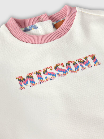 Cotton crewneck sweatshirt, Multicoloured  - KS25WW00BV00IFS01H2