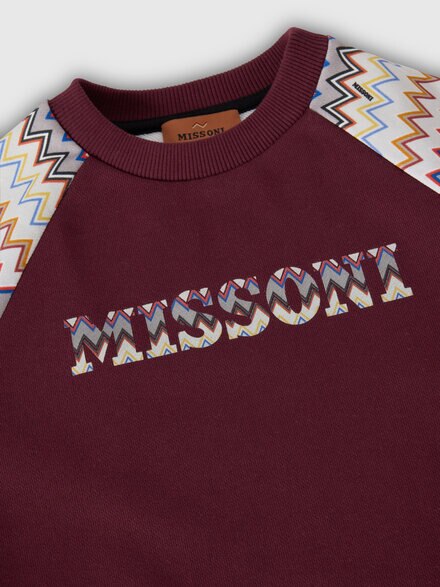 Crewneck sweatshirt in 100% cotton, Multicoloured  - KS25WW03BV00IGSM9UH