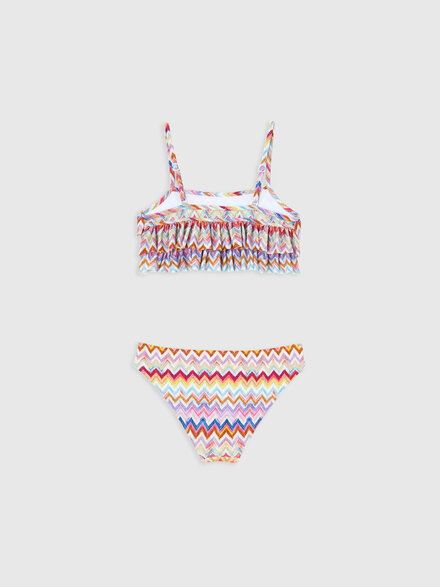 Bandeau bikini with zig zag print, Multicoloured  - KS26SP01BV00JHSM923