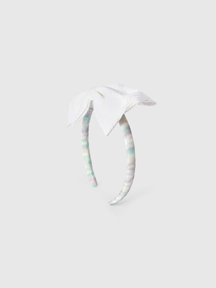 Pure cotton headband with bow, Multicoloured  - KS26SS02BV00JHS01H2