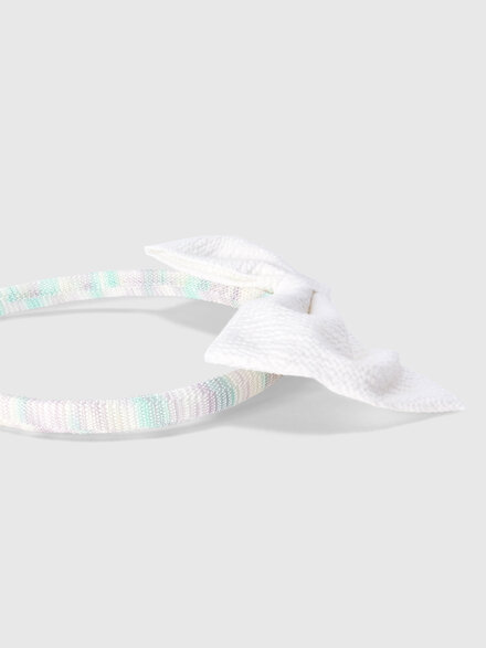 Pure cotton headband with bow, Multicoloured  - KS26SS02BV00JHS01H2