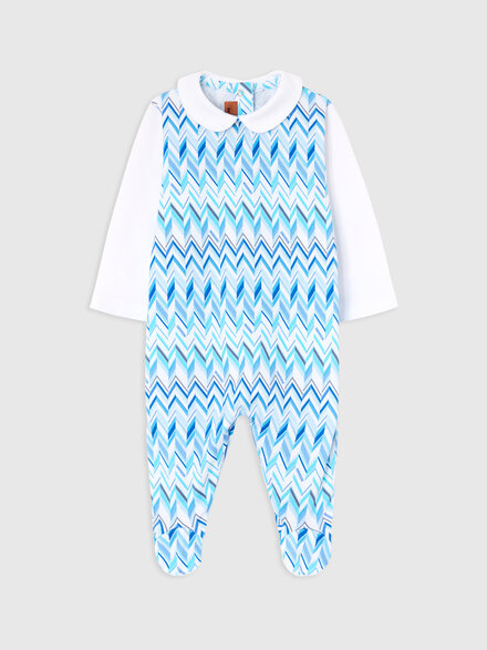 3-piece set with zig zag print, White  - KS26SU01BV00JIS72R3