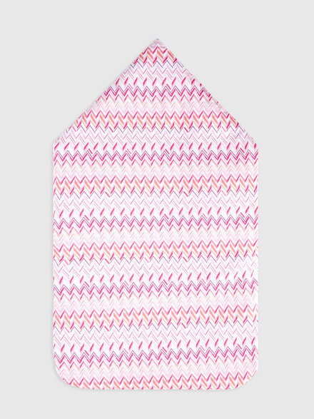 Nid d&rsquo;ange en pur coton, Blanc & Fuchsia - KS26SZ02BV00JIS30CM