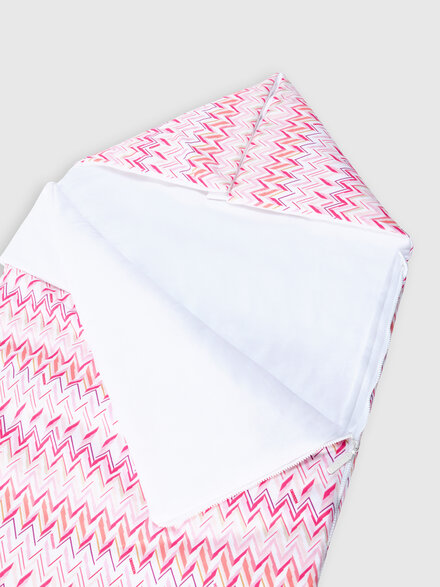 Nid d&rsquo;ange en pur coton, Blanc & Fuchsia - KS26SZ02BV00JIS30CM