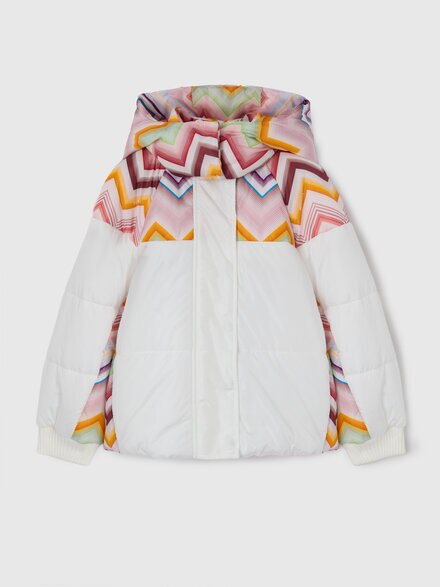 Nylon jacket, White Multicoloured  - KS26WF00BV00JRS01H2