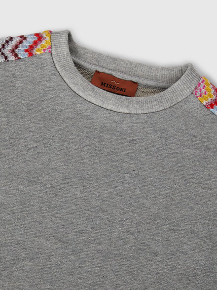 Cotton-blend fleece dress, Grey& Silver - KS26WG00BV00JRS91TU