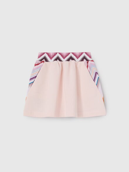 Cotton fleece skirt, Pink & Multicoloured - KS26WH00BV00JRSMSR1