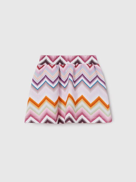 Cotton fleece skirt, Pink & Multicoloured - KS26WH00BV00JRSMSR1