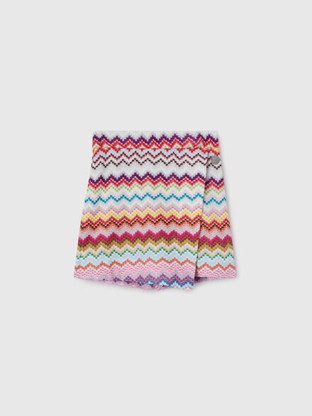 Viscose-blend skirt, Multicoloured  - KS26WH01BV00JRSM923