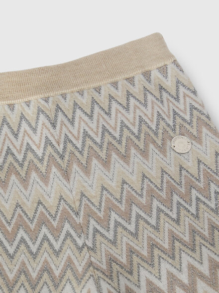 Wool trousers, Beige& Silver - KS26WI05BV00JRSMSR2