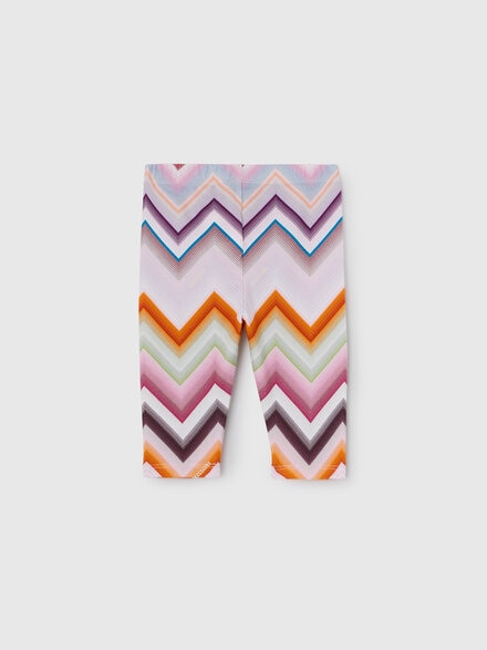 Stretch cotton leggings, Multicoloured  - KS26WI07BV00JRSM923
