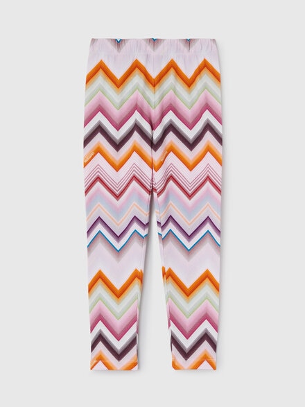 Stretch cotton leggings, Multicoloured  - KS26WI08BV00JRSM923