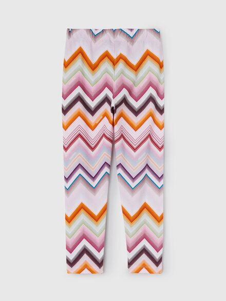 Stretch cotton leggings, Multicoloured  - KS26WI08BV00JRSM923