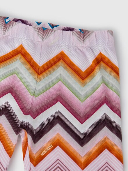 Stretch cotton leggings, Multicoloured  - KS26WI08BV00JRSM923