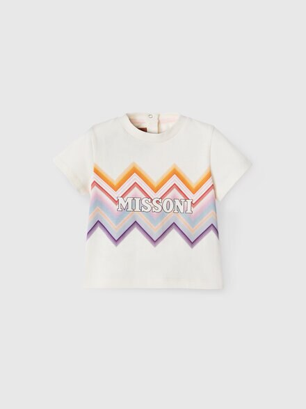 Cotton crewneck T-shirt, White  - KS26WL00BV00JRS01NN