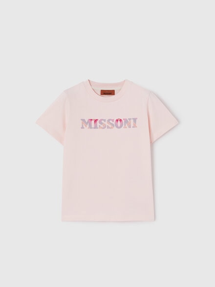 Short-sleeve pure cotton crewneck T-shirt, Pink  - KS26WL01BV00JRS30GK