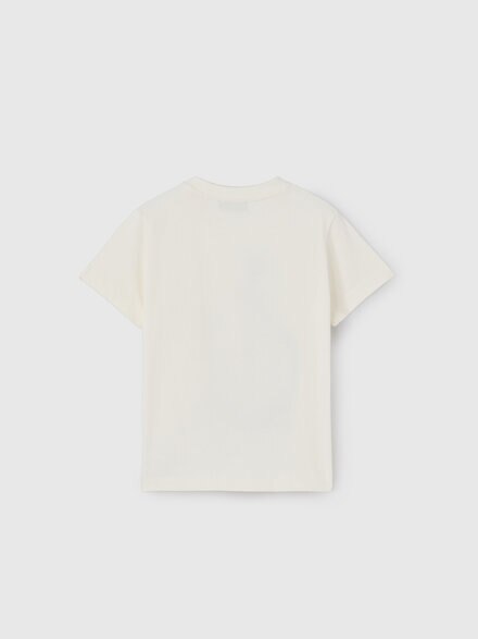 Short-sleeve cotton crewneck T-shirt, White  - KS26WL02BV00JRS01NN