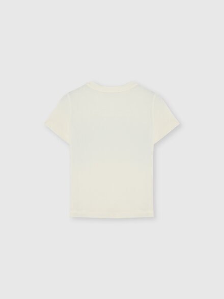 Short-sleeve 100% cotton crewneck T-shirt, White  - KS26WL07BV00JSS01NN