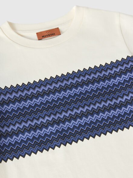Short-sleeve 100% cotton crewneck T-shirt, White  - KS26WL07BV00JSS01NN
