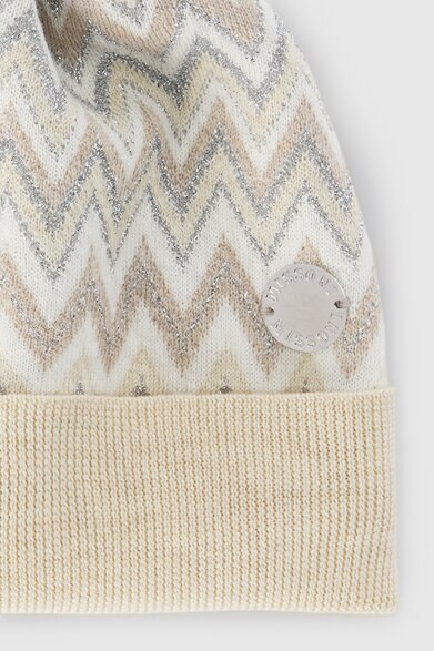 Wool hat, Beige& Silver - KS26WS00BV00JRSMSR2