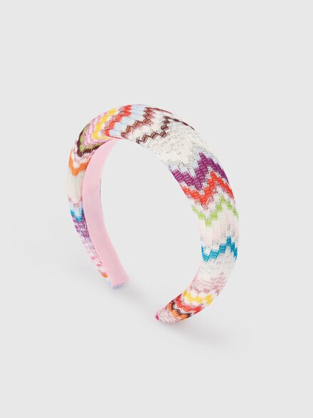 Viscose lam&eacute;-blend headband, Multicoloured  - KS26WS02BV00JRSM923