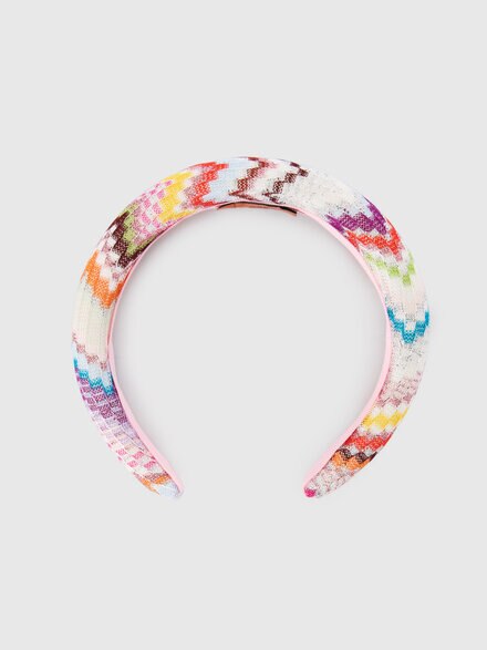 Viscose lam&eacute;-blend headband, Multicoloured  - KS26WS02BV00JRSM923